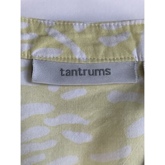 Tantrums Boho Crochet V- Neck Top Blouse Yellow Floral Women’s Size Small - Picture 11 of 16